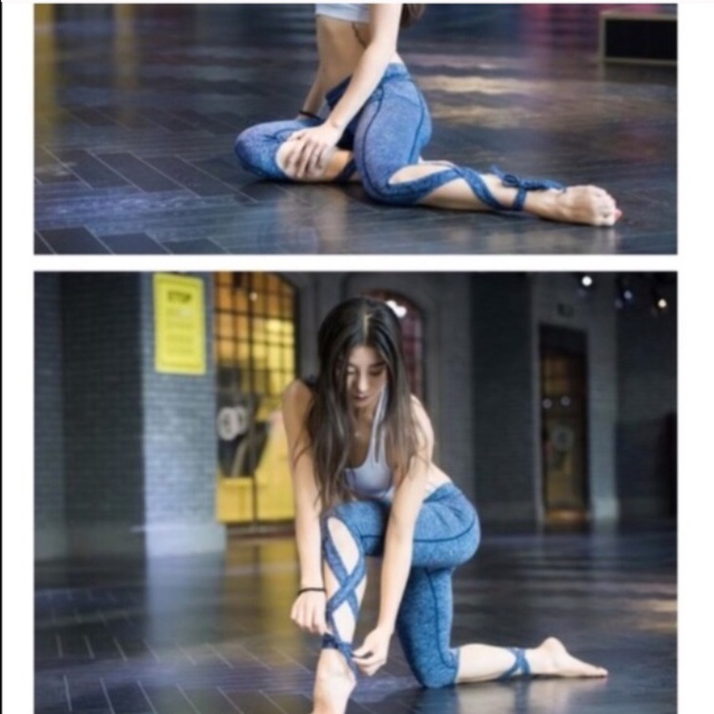 Tie up leggings, wrap around leggings